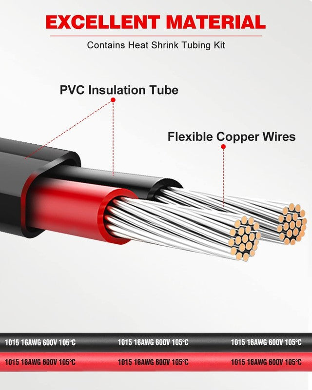 16 AWG 2 Conductor Wire, 30FT Flexible PVC Cable for Automotive & Marine Use1