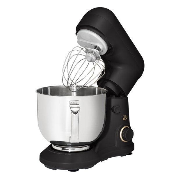 Beautiful 5.3 QT Stand Mixer w/ Flat Beater, Dough Hook by Drew Barrymore Black3