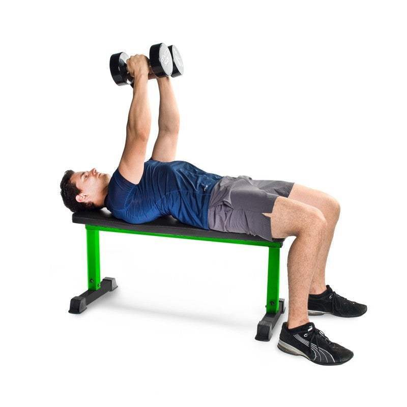 Strength Flat Utility Weight Bench 600LB Capacity Green Home Gym1