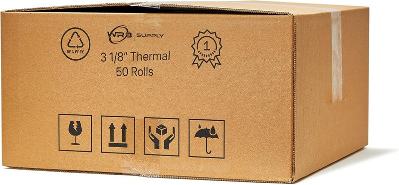 CLOVER 3 1/8" x 230' Thermal Receipt Paper   50 Rolls for POS Systems5