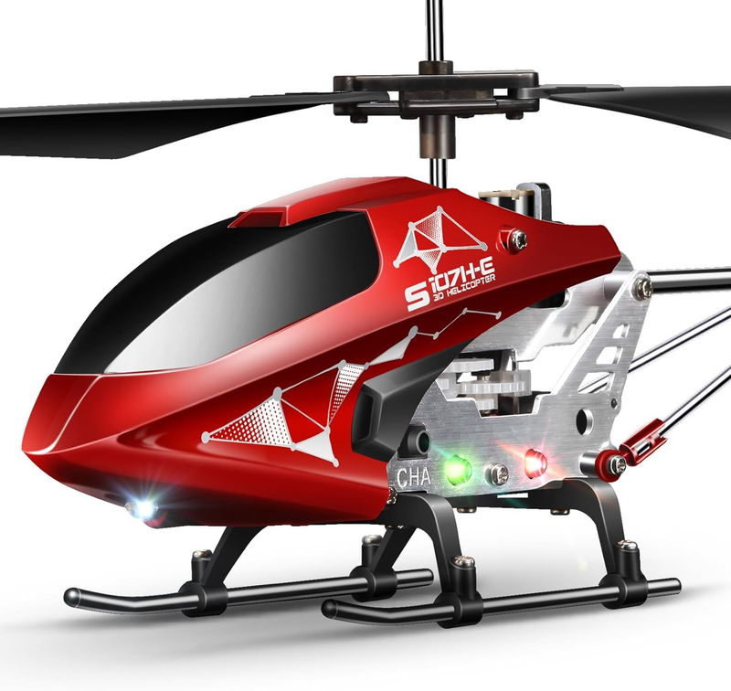 Kids RC Helicopter S107H E Remote Control Durable Alloy One Key Takeoff10