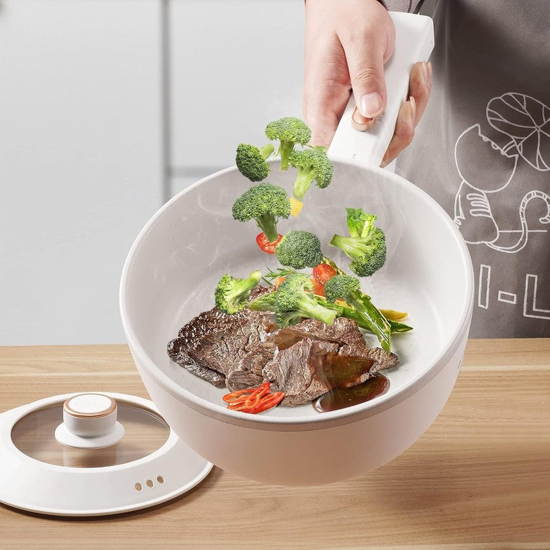Bear Electric Hot Pot 2L Non Stick Multifunctional Rapid Noodles Portable5