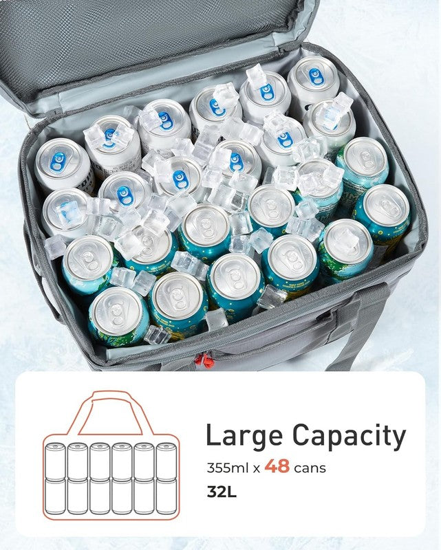 Soft Sided Insulated Cooler Bag 48 Can Collapsible Leakproof Ice Chest4
