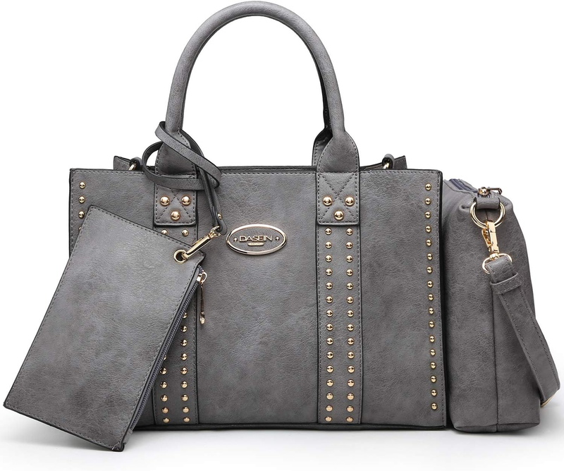 3Pc Women’s Handbag Set Tote Satchel Shoulder Top Handle Purse Wallet7