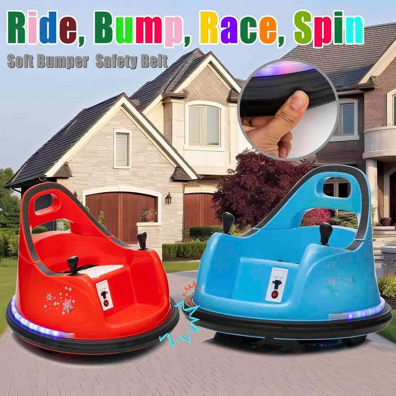 Bumper Car for Toddlers, 12V Ride-On Toy with Remote, 360 Spin, Ages 1.5-64