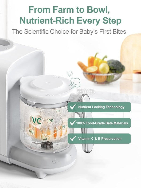 Baby Food Maker Steamer Blender Chopper Auto Cooking Touch Self-Clean BPA-Free1