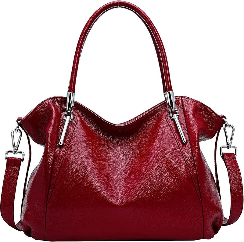 Women Leather Shoulder Tote Handbag Top Handle Satchel Hobo Crossbody Bag4