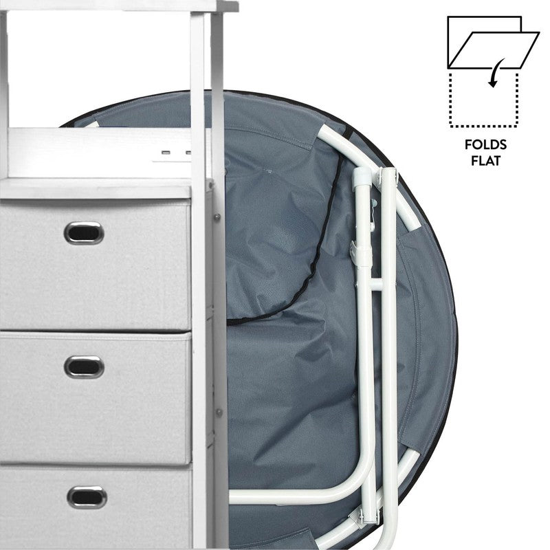 Snoopy Folding Saucer Chair for Teens and Adults, Black and White5