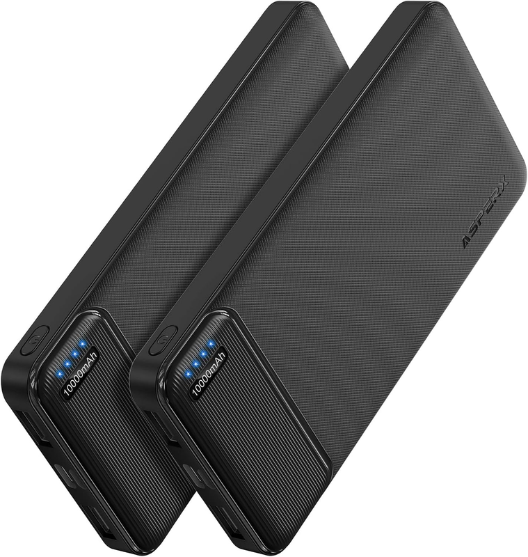 10000mAh Portable Charger 2 Pack Fast Charging Power Bank for Phones & Vests8