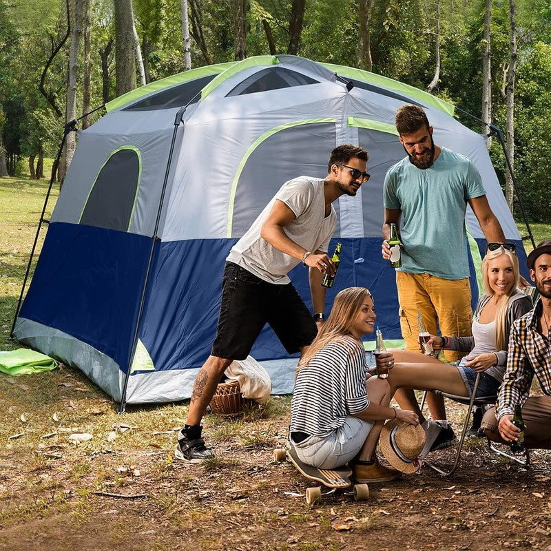 Tents 6 Person Waterproof Windproof Easy Setup,Double Layer Family Camping Tent 5