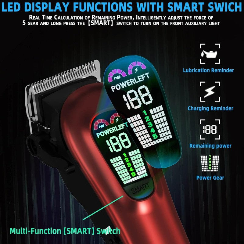 Professional Hair Clippers for Men | Corded & Cordless Barber Trimmer Kit4