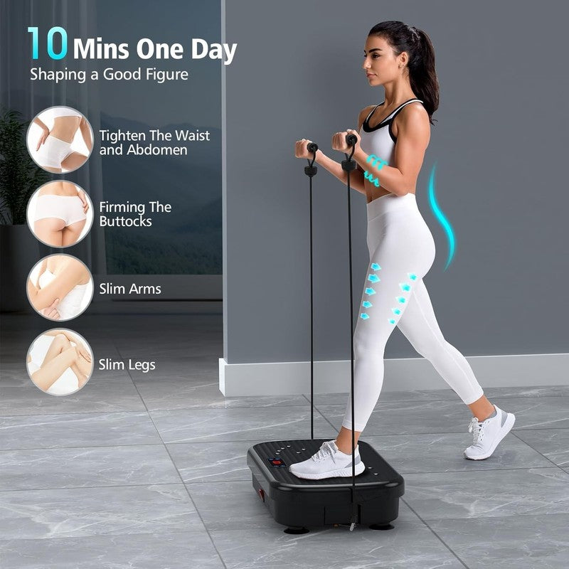 Vibration Plate Exercise Machine 330lbs Whole Body Weight Loss Toning2