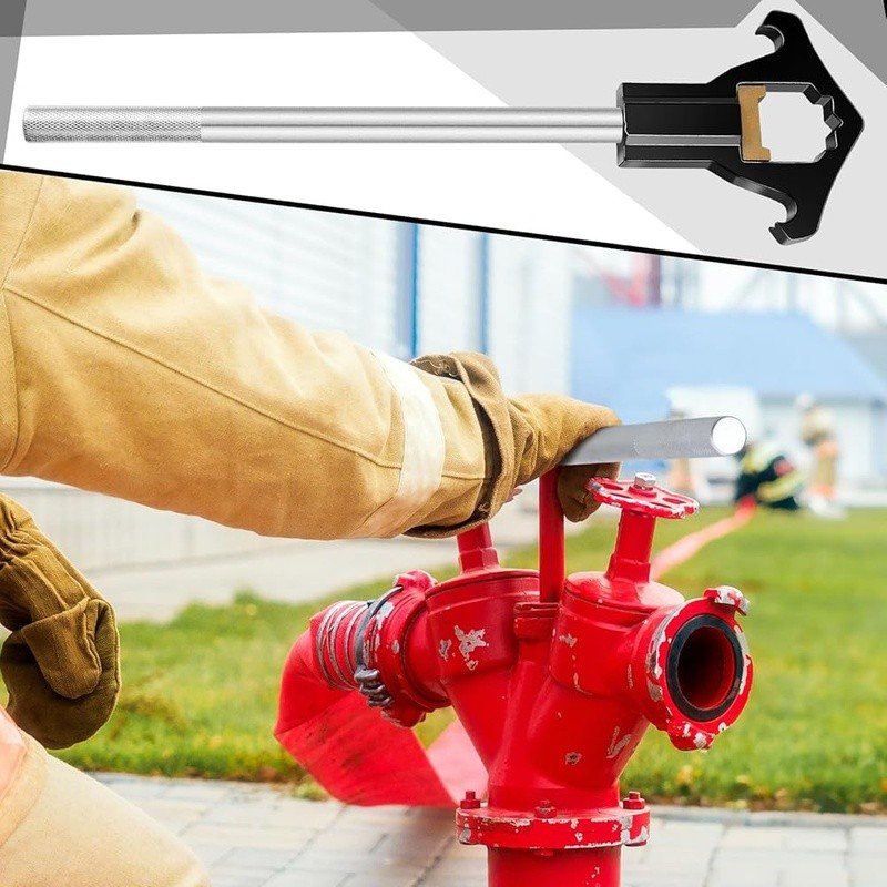 Heavy Duty Fire Hydrant Wrench Adjustable 19-1/2 Inch 3/4-6 Inch Couplings New6