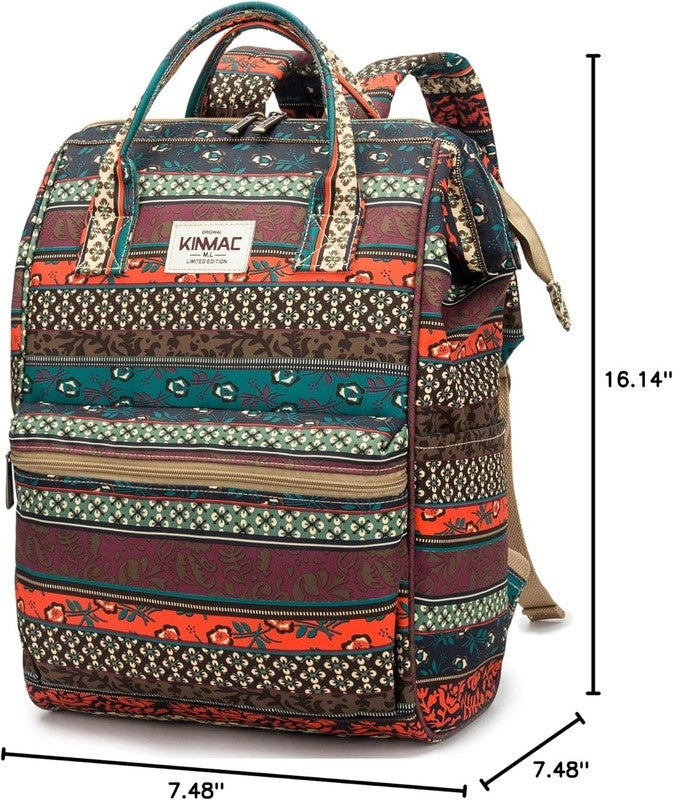 Waterproof Laptop Backpack 15.6" Travel Outdoor Bohemian Men Women9