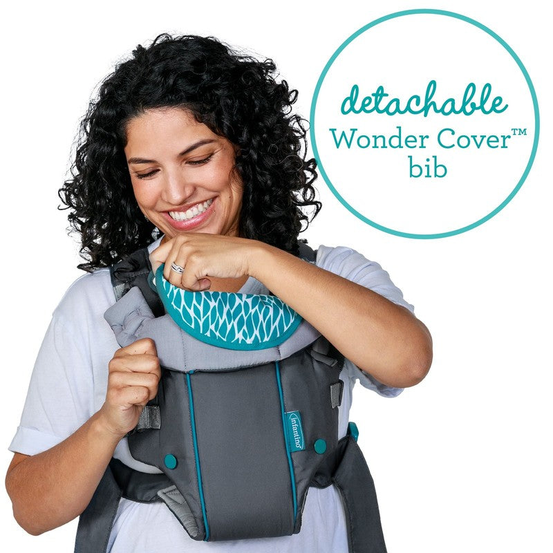 Swift Classic Baby Carrier with Wonder Cover Bib, 2-Position, 7-26Lb, Gray5