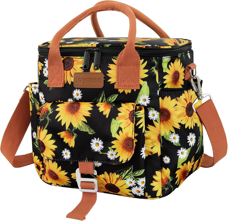 Insulated Waterproof Lunch Bag Cooler Tote Sunflower for Work & Picnic8