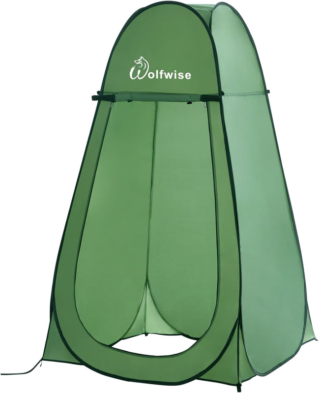 Pop Up Shower Tent Camping Portable Privacy Changing Ventilated Carry Bag Green10