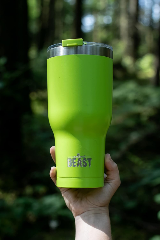 40oz Stainless Steel Tumbler Double Wall Insulated Ice Coffee Cup Green4