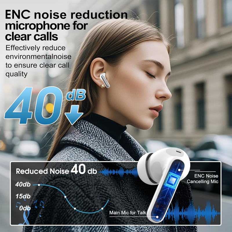AI Translator Earbuds 164 Languages Bluetooth 5.3 Iron Gray No Sub5