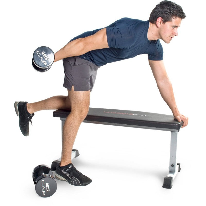 Strength Flat Utility Weight Bench 600LB Capacity Gray Home Gym4