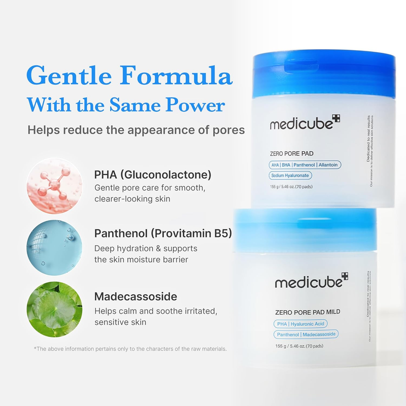 Zero Pore Pad Mild 2.0 Toner Pads 70ct PHA Exfoliating Korean Skincare3