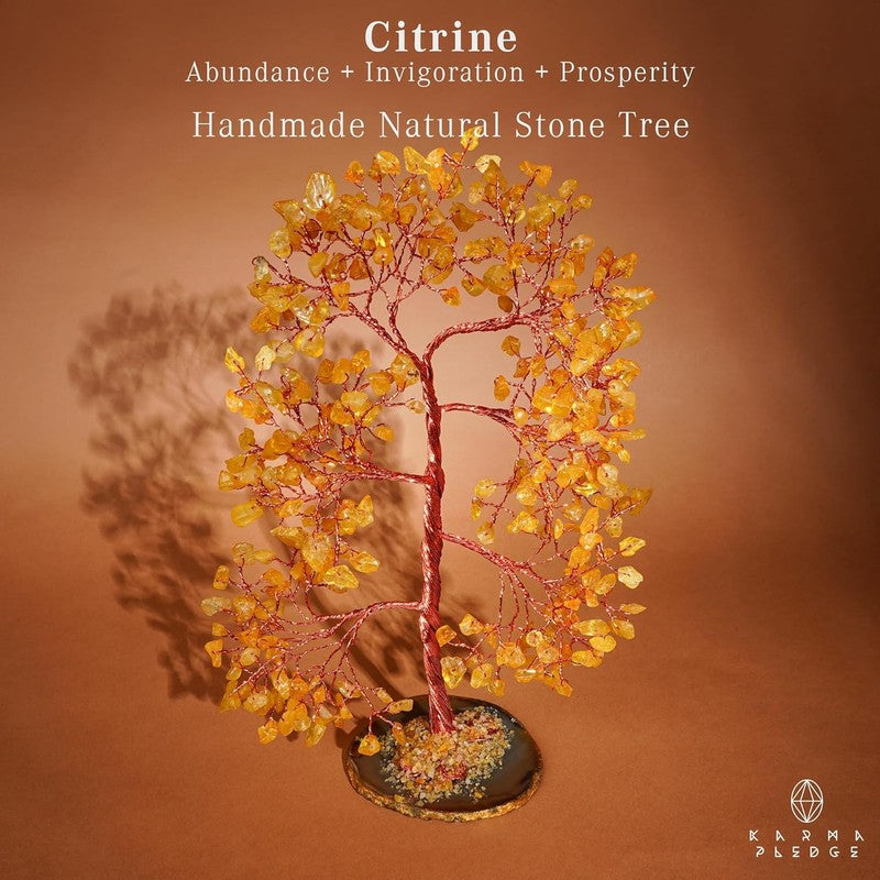 Citrine Crystal Tree of Life Feng Shui Decor Positive Energy Good Luck Gift1