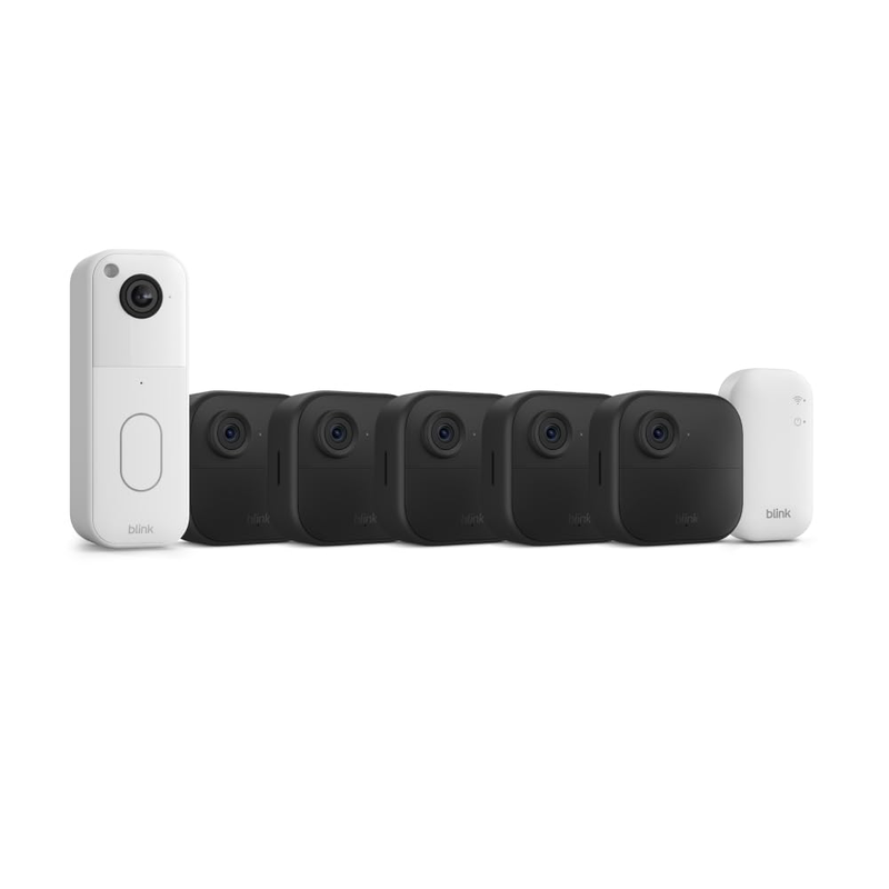 Video Doorbell + Outdoor 4 Wireless Security Camera System 5 Cam HD View1
