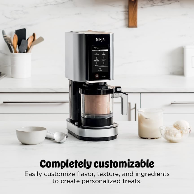 Ninja Creami NC301 Ice Cream Maker 2 Pints 7 Programs Silver4