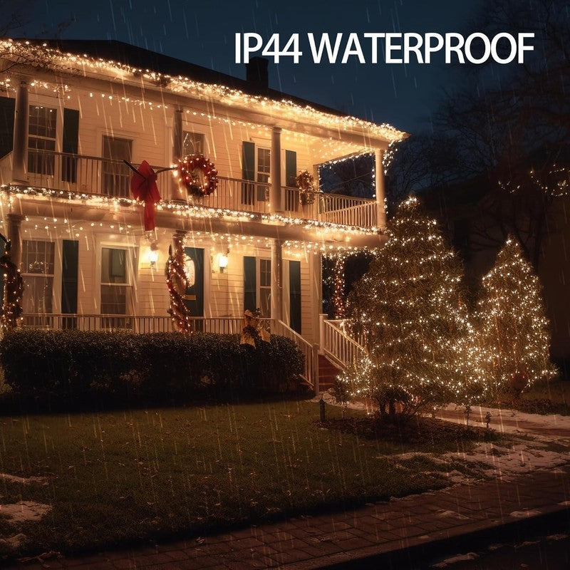Outdoor Christmas String Lights, 1000 LED 328 FT Plug in Fairy Light with Remote3