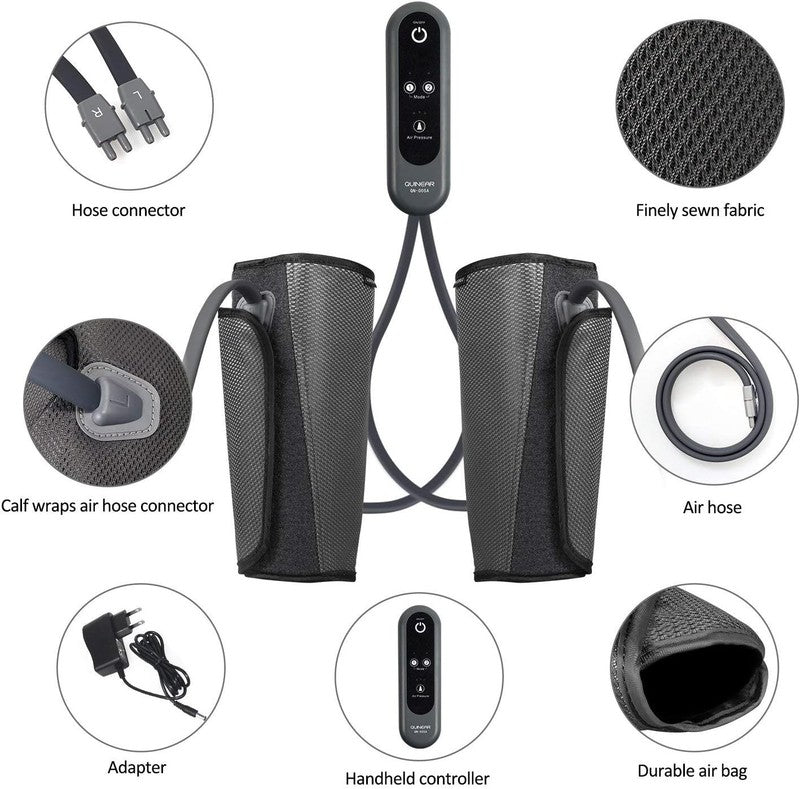 Air Compression Leg Massager Circulation Pain Relief SCD RLS Edema 3 Intensity3