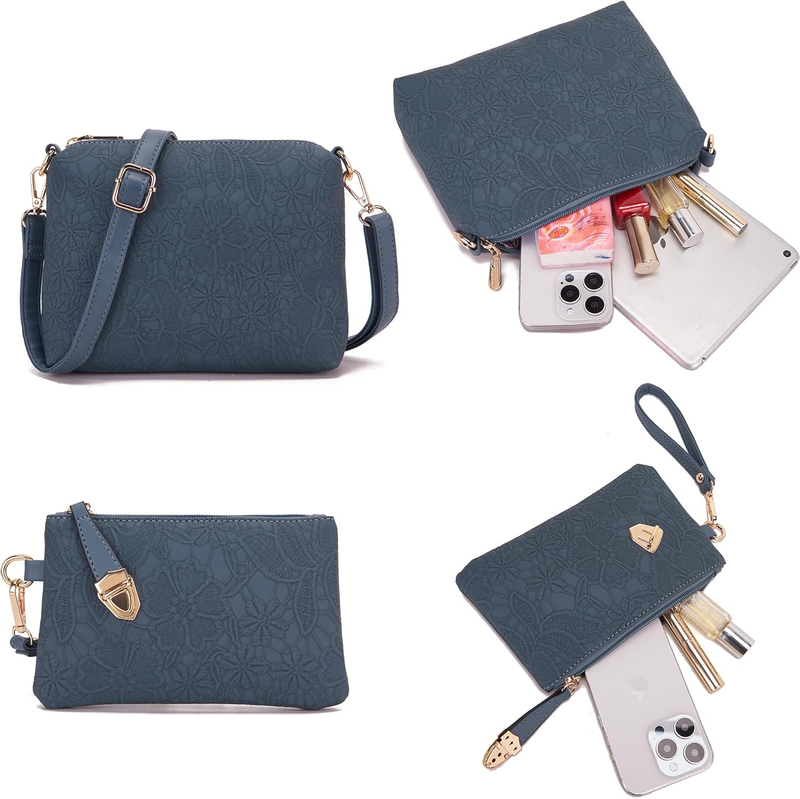 Women Fashion Handbag Set 4PCS Tote Shoulder Top Handle Satchel Purse5