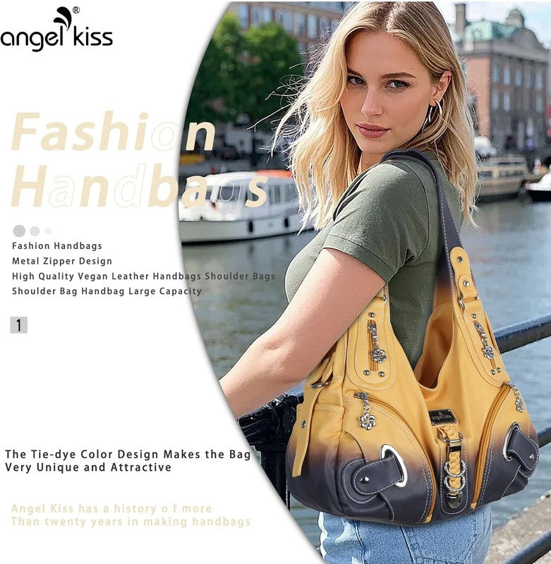 Angelkiss Women’s Large Hobo Satchel Shoulder Handbag Purse6