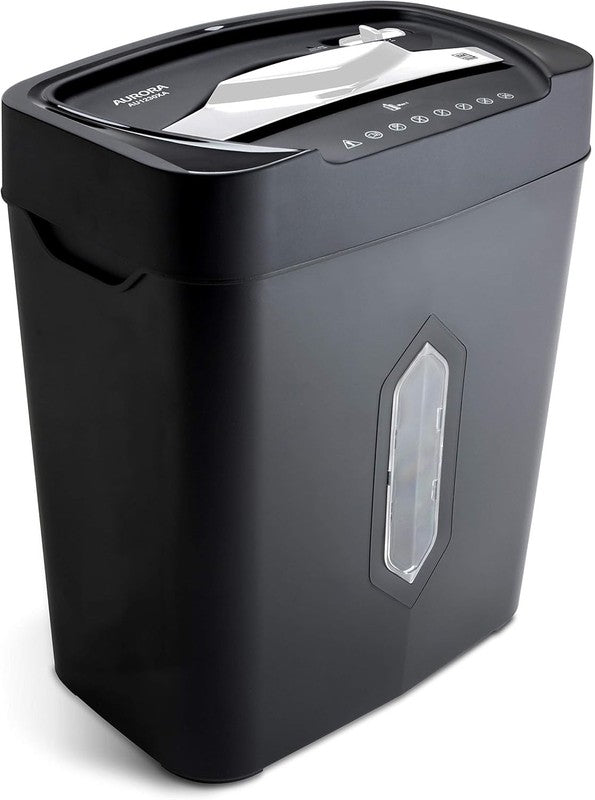 12 Sheet Crosscut Paper & Credit Card Shredder Anti Jam 5.2Gal Wastebasket6