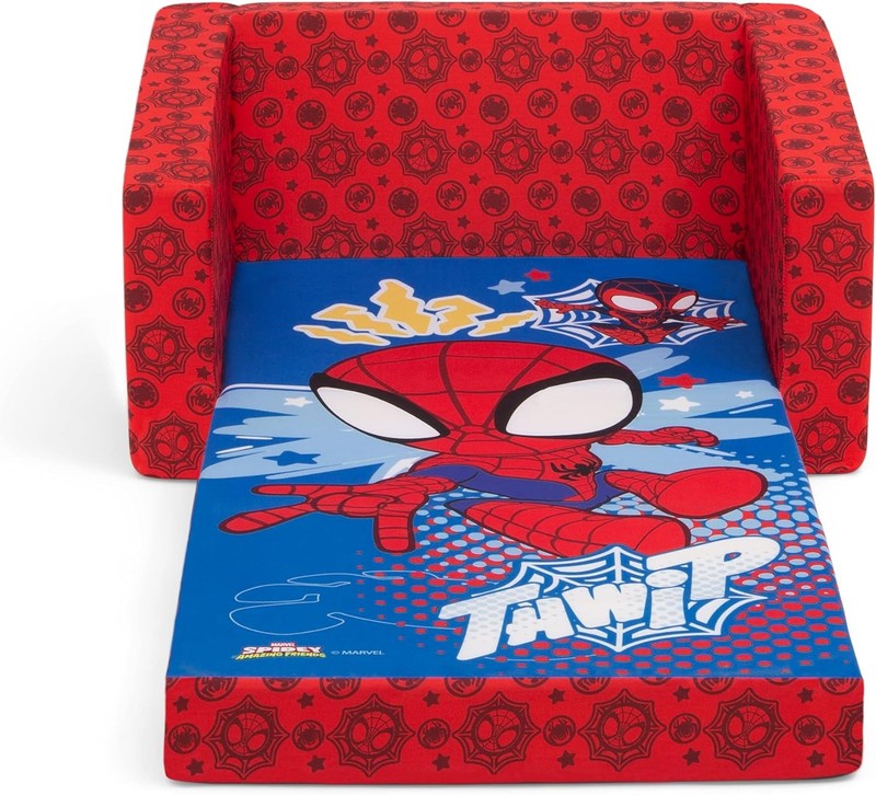 Spidey & His Amazing Friends Cozee Flip-Out Kids Chair Lounger 2-in-19