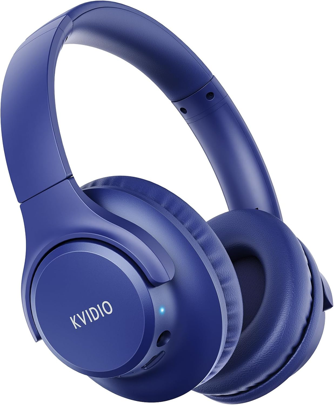 Bluetooth Over Ear Headphones 65H Playtime Wireless Headset Mic Bass8