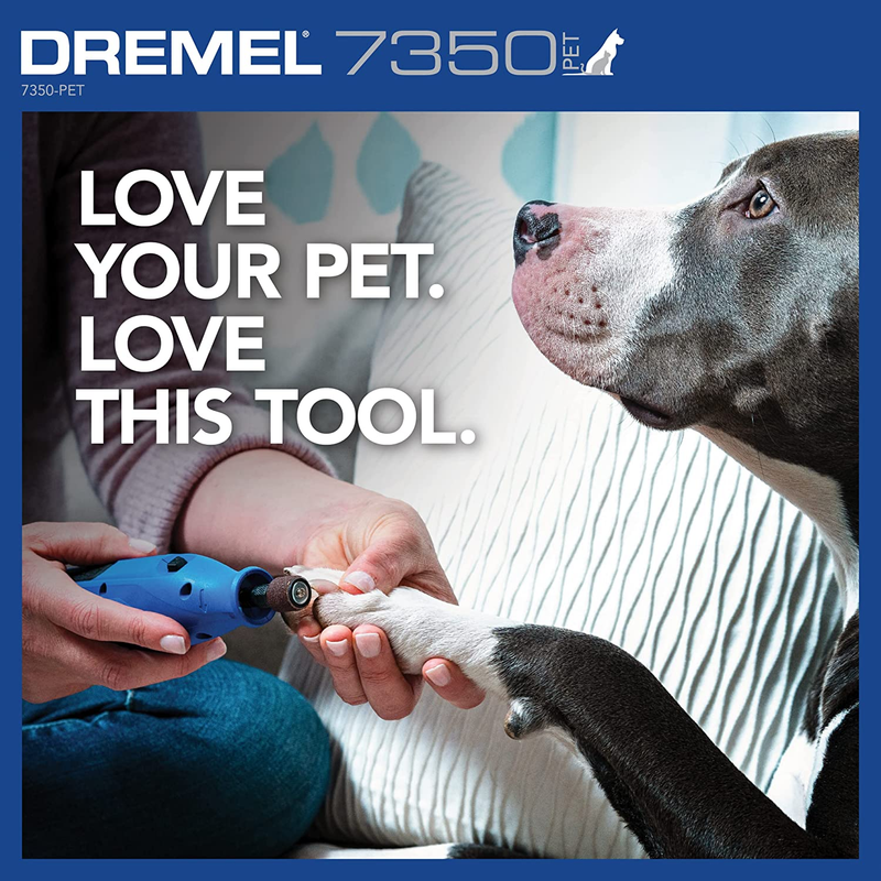 7350 PET 4V Pet Dog Nail Grinder Safe Easy To Use Grooming Trimmer Kit8
