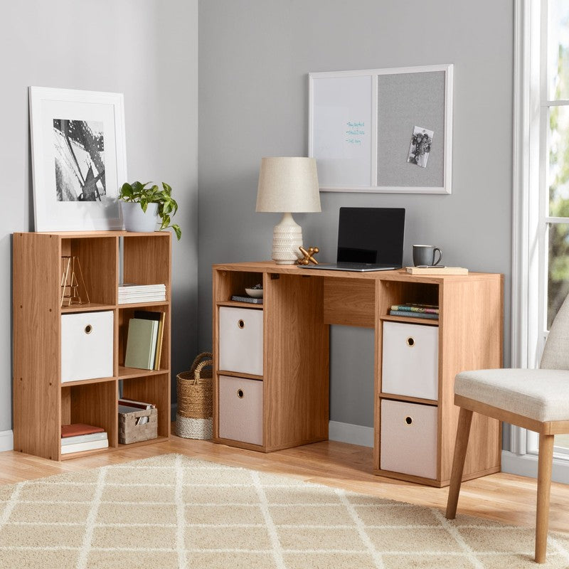 6 Cube Storage Organizer, Warm Walnut5
