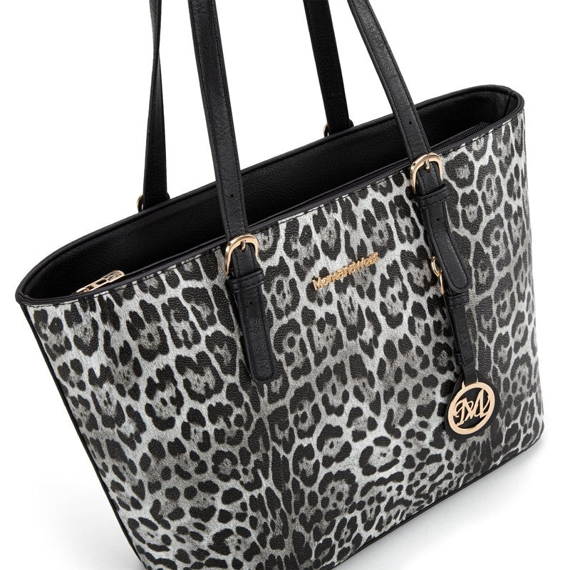 Purses for Women Tote Bag 3Pcs Set Leopard Print Satchel Handbags4