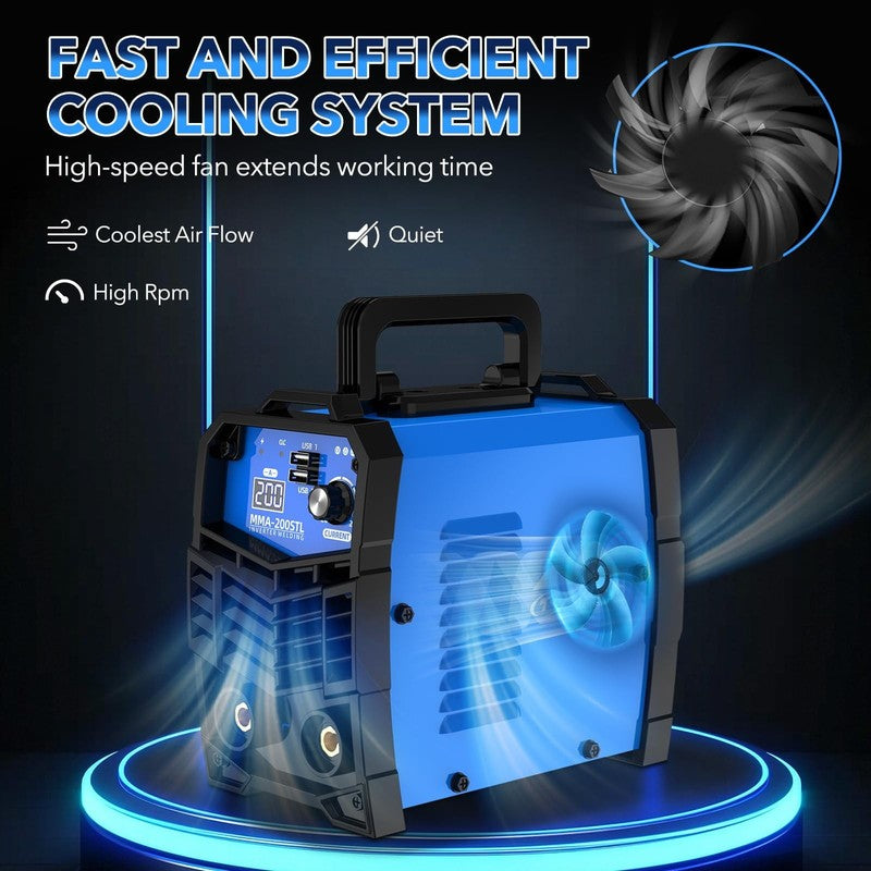 200A Mini Welding Machine 110V Stick Welder ARC Welder Machine IGBT Inverter MMA4
