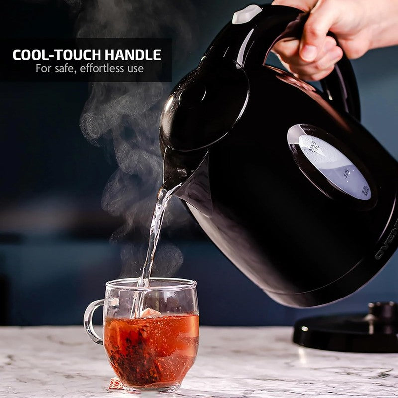 Electric Kettle, 1.7L Fast Boiling Water Heater for Coffee or Tea, BPA Free with6