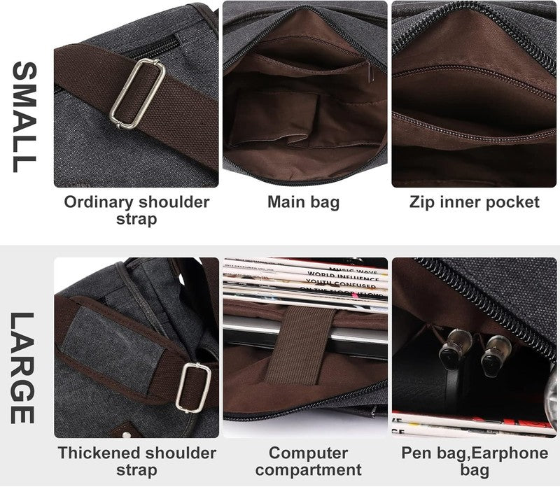 Messenger Bag Men,Waterproof Crossbody Bag,Satchel Shoulder Bag | Waterproof7