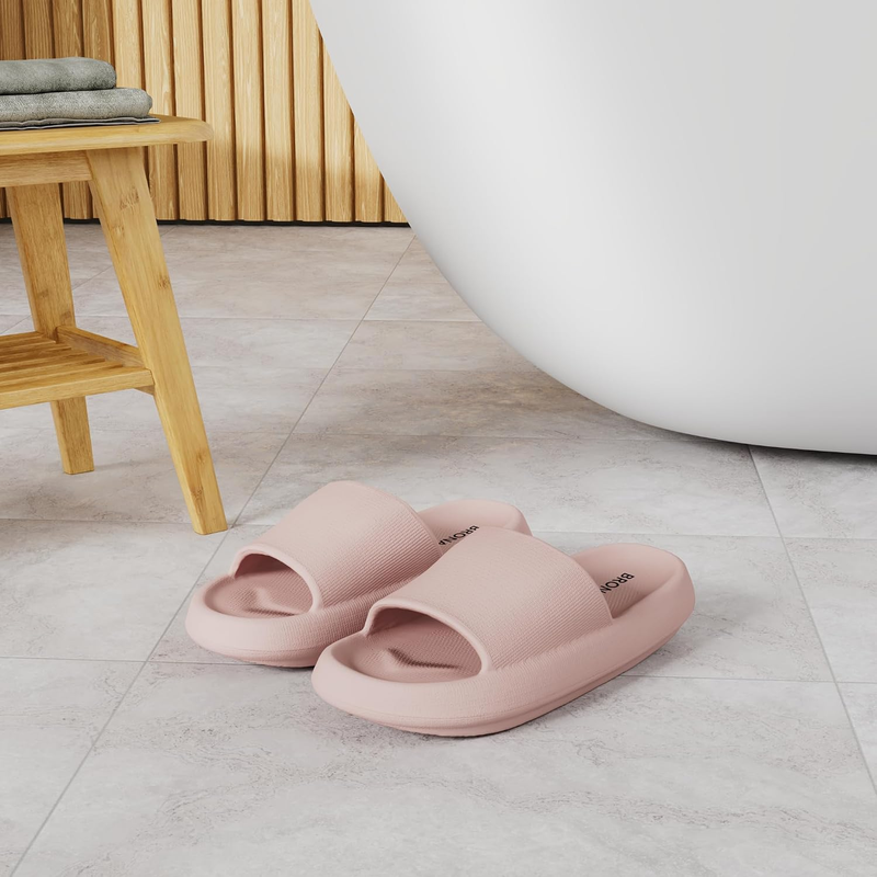 Pillow Slippers Women Men House Slides Cushioned Thick Sole Sandals1