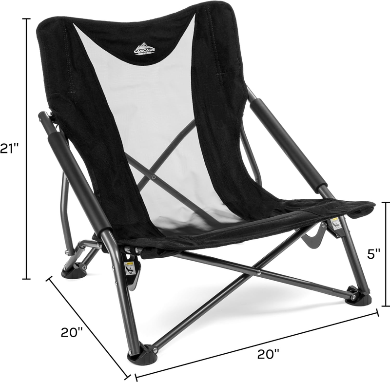 Folding Camp Chair for Camping, Beach, Picnic, Sporting Events with Carry Bag2