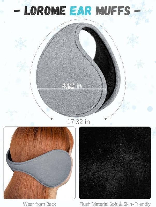 Winter Hat Scarf Gloves and Ear Warmer, Warm Knit Beanie Hat Touch Screen Gloves4