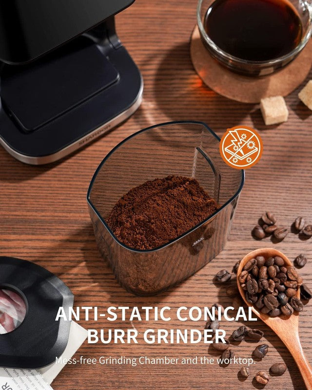 Conical Burr Espresso Grinder Touchscreen 51 Settings Anti-Static Stainless5
