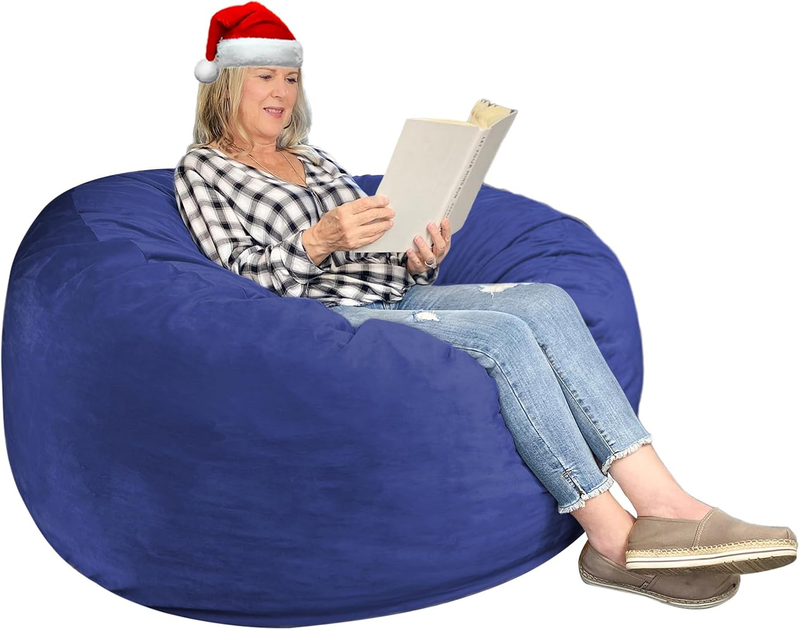3 Ft Large Bean Bag Chairs for Adults/Teens with Memory Foam Filling, Soft Comfy0