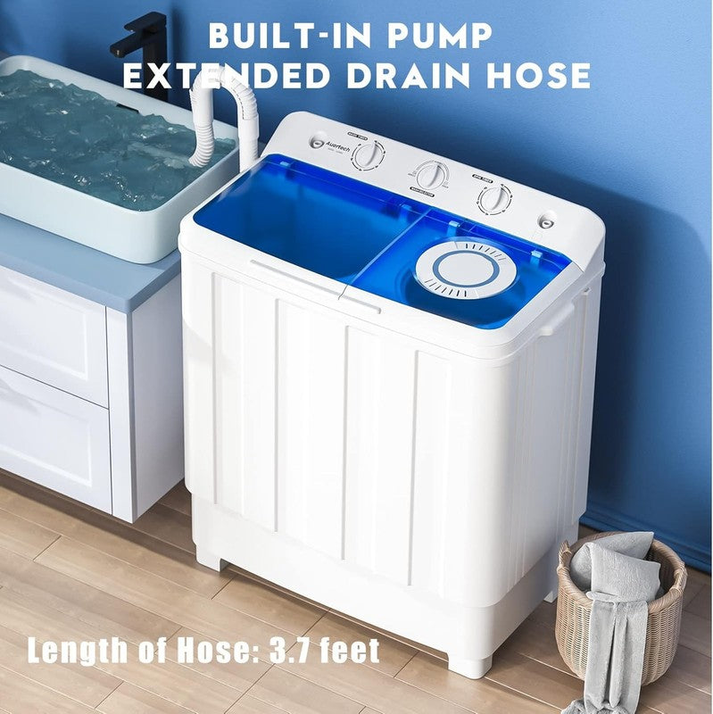 Compact 28Lbs Twin Tub Portable Washing Machine for Dorms & Apartments3