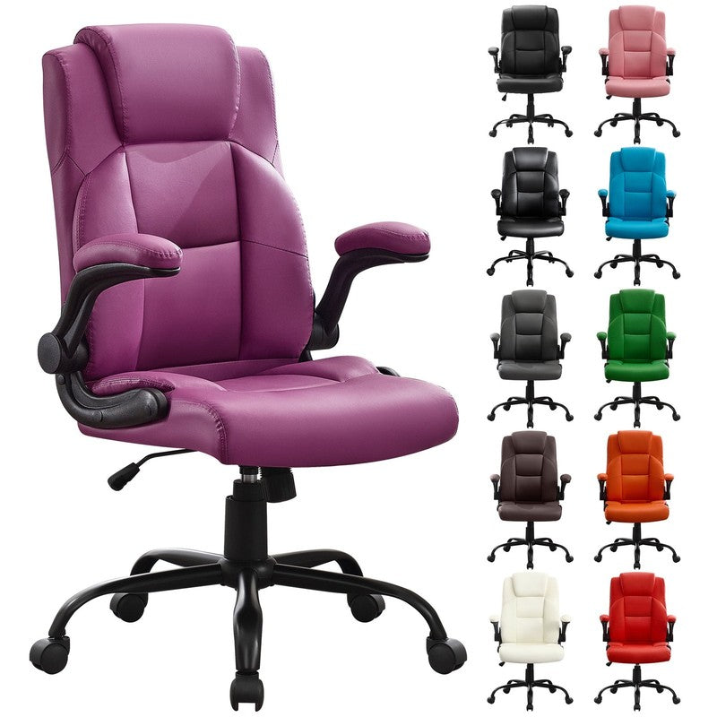 Leather Office Chair, Big and Tall Office Chair 400LBS Wide Seat Ergonomic Compu2