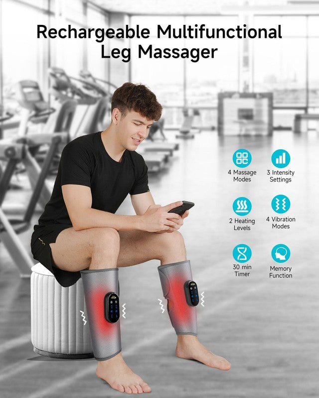 Cordless Calf Massager w/ Heat Vibration Wireless Leg Arm Compression3