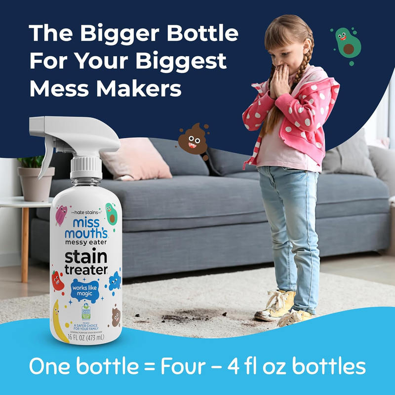 Messy Eater Stain Treater Spray 16oz Baby Fabric Food Grease Remover1